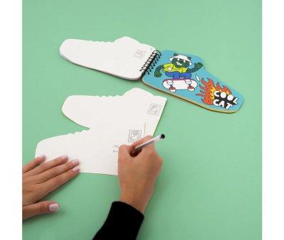 Libro Attivit OMY Sticker by Number Sneakers