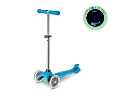 Patinete Mini Micro Deluxe Glow Blue con Luces LED
