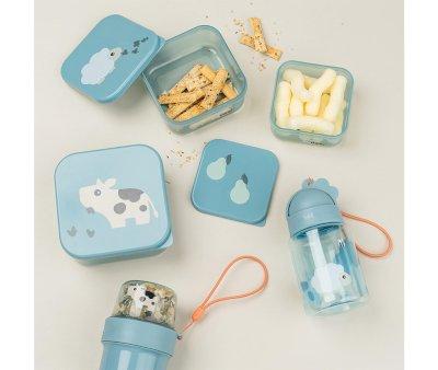 3 lancheiras Tiny Farm Blue