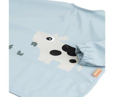 Bavaglio con Maniche Tiny Farm Blue Personalizzabile