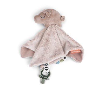Doudou Attache-sucette Pigee