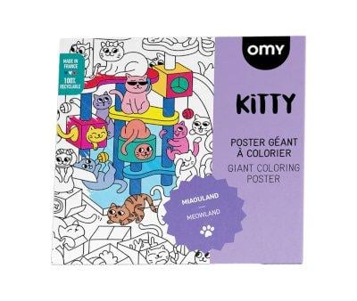 Poster XL da Colorare Kitty