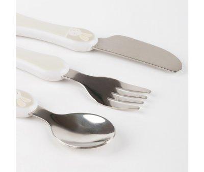 Set Posate per Bambini Rabbit Beige