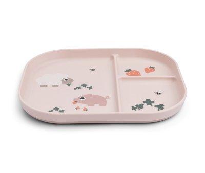 Prato Foodie  com Compartimentos Tiny Farm Powder