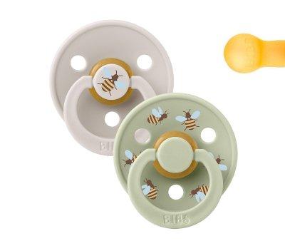 2 Succhietti BIBS Studio Colour Round Bumblebee Mushroom Mix