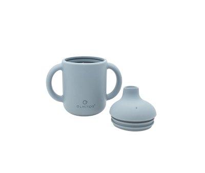 Conjunto Jantar  5 peas Silicone Azul