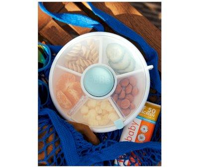 Lunchbox Snack Spinner Flip Macaron Blue
