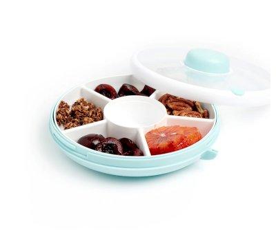Lunchbox Snack Spinner Flip Macaron Blue