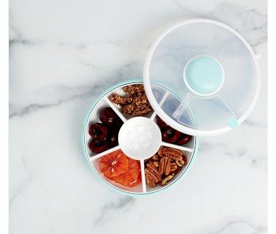 Lunchbox Snack Spinner Flip Macaron Blue