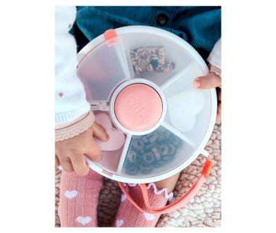 Lunchbox Snack Spinner Flip Coral Pink