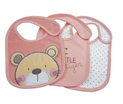3 Newborn Bibs Tiger