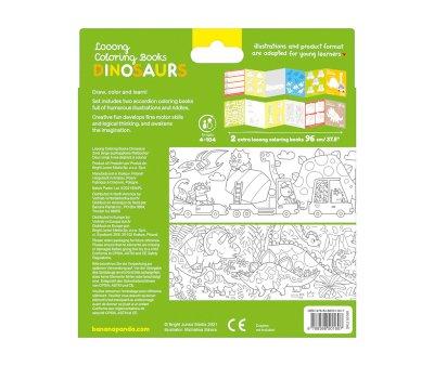 Livro para colorir de dinossauros Looong