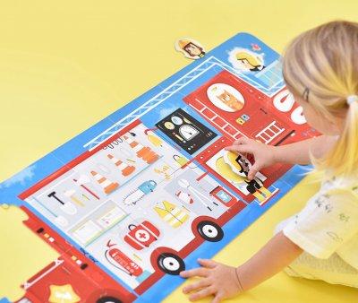 Puzzle Make a Match Fire Truck