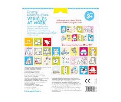 Libro da Colorare Looong Vehicles at Work