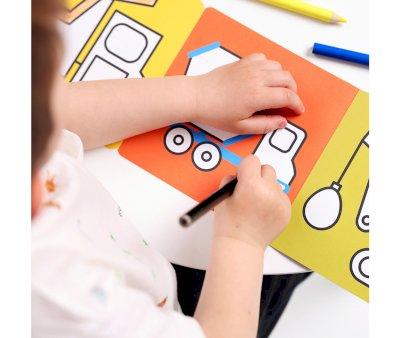 Libro da Colorare Looong Vehicles