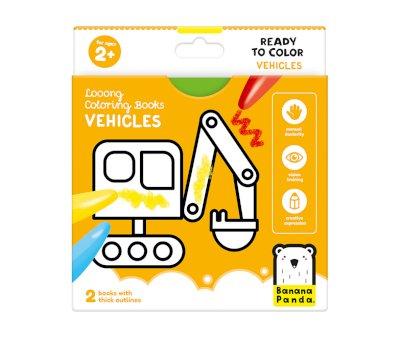 Libro da Colorare Looong Vehicles