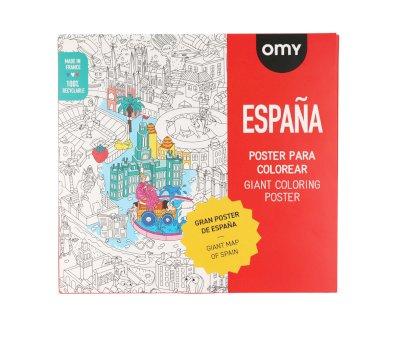 Poster XL da Colorare OMY Spagna