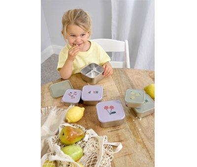 3 Lunch Box en Acier Happy Fruits Lemon