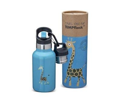 Stainless Steel Bottle TEMPflask 350ml Giraffe Turquoise