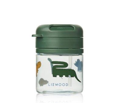 Copo Tritan com palhinha Pavia 280 ml 
Dinosaurs / Mist