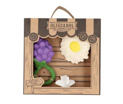 Gift Pack Newborn Rattle Grape