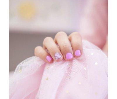 Smalto per Bambini Lucido Pink Glitter
