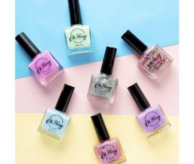 Smalto per Bambini Lucido Pink Glitter