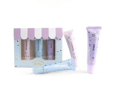 Conjunto de 3 brilhos labiais naturais