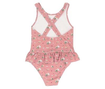 Cross-back Swimsuit with Ruffle Toucan