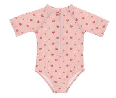 Swimsuit with Zipper Strawberries