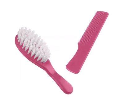 Ensemble Peigne et Brosse Rose