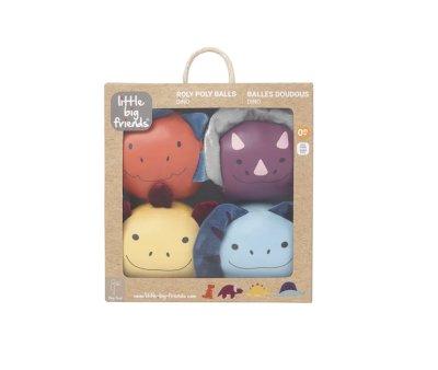 Juego de 4 bolas de Peluche Dino Friends