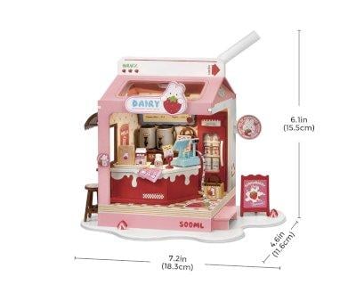 Maquette Miniature Strawberry Milk Box