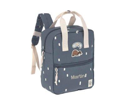 Square Mini Happy Blue Personalised Backpack