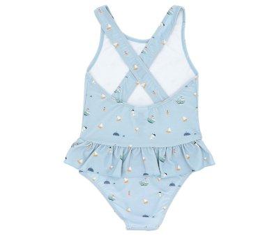 Cross-back Swimsuit with Ruffle Fishing Boat