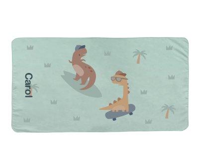 Microfiber Towel Cool Dinos Customizable