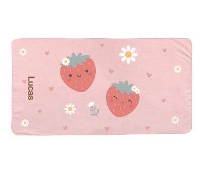 Telo Microfibra Strawberries Personalizzabile