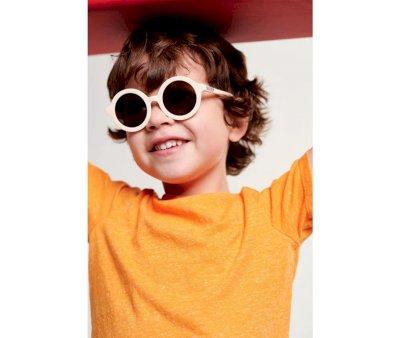 Gafas de Sol Flexibles (3-5aos) Euro Round Amber Lenses Sweet Cream