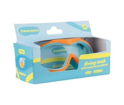 Waimea 88EH - Maschera Nuoto Azzurra con Fascia in Neoprene
