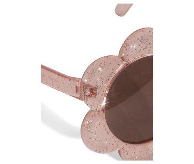 Lunettes de Soleil Junior Flower Glitter Rose (5-10 ans)