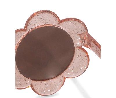 Lunettes de Soleil Junior Flower Glitter Rose (5-10 ans)