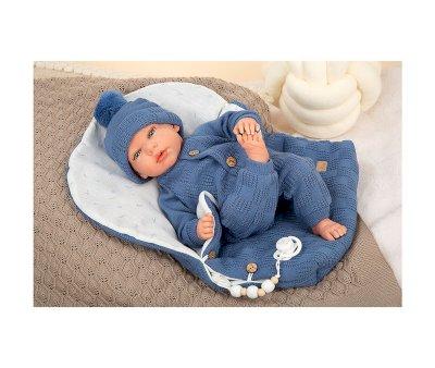 Mueco Reborn Alberto Azul con Saco