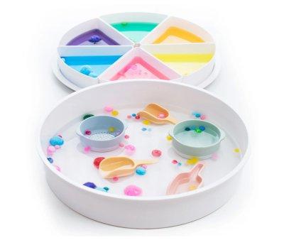 Bandeja Sensorial PlayTray con Compartimentos y Tapa Extrables