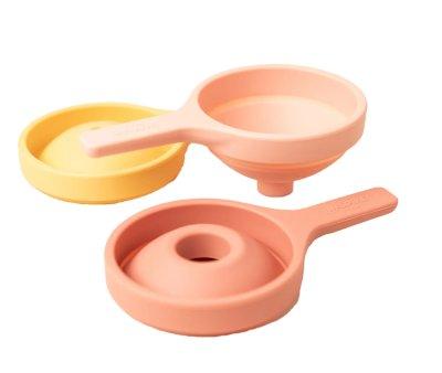 3 funis dobrveis com orifcio Coral