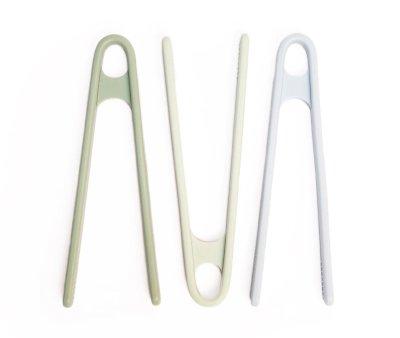 3 Pinzas Silicona Green