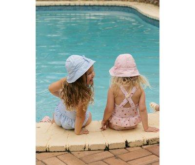Cross-back Swimsuit with Ruffle Toucan