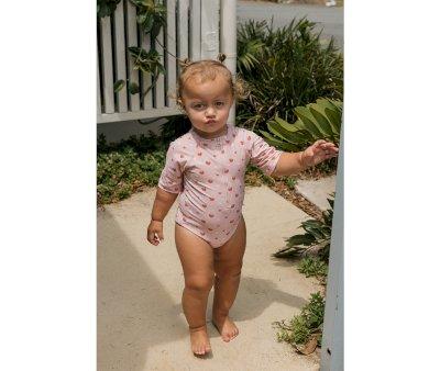 Swimsuit with Zipper Strawberries
