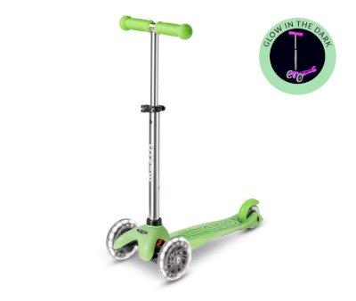 Patinete Mini Micro Deluxe Glow Lime con Luces LED