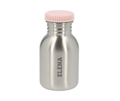 Garrafa de Ao Bsica Cotton Pink Personalizvel 350ml