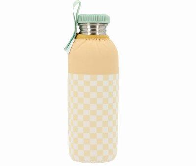 Bottiglia Acciaio Fodera Personalizzabile Yellow Chess 750ml